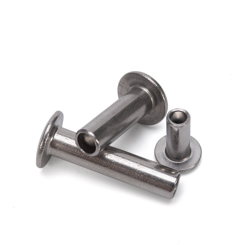 Rivet semi-tubulaire en acier non recouvert pour M2.5 M3 M3.5 M4.2 M4.8 M5.5 M6.3 Pan à tête plate Rivet en aluminium inoxydable semi-hollow