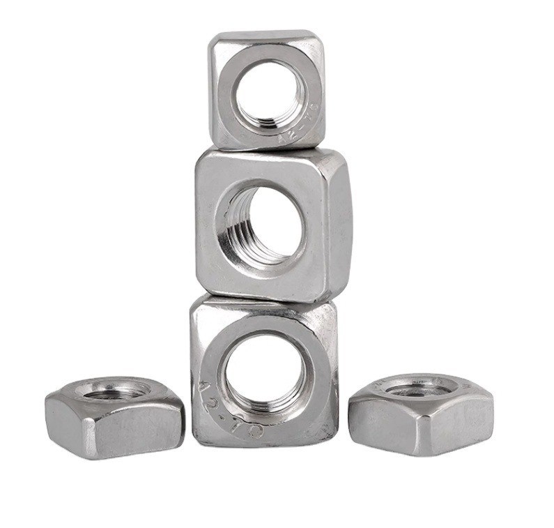 Finition d'oxyde noir en acier inoxydable M3 M5 M6 M12 Noix Boulons latéraux petits et écrous 316 Tête anti-enfoncée écrous carrés ANSI Standard