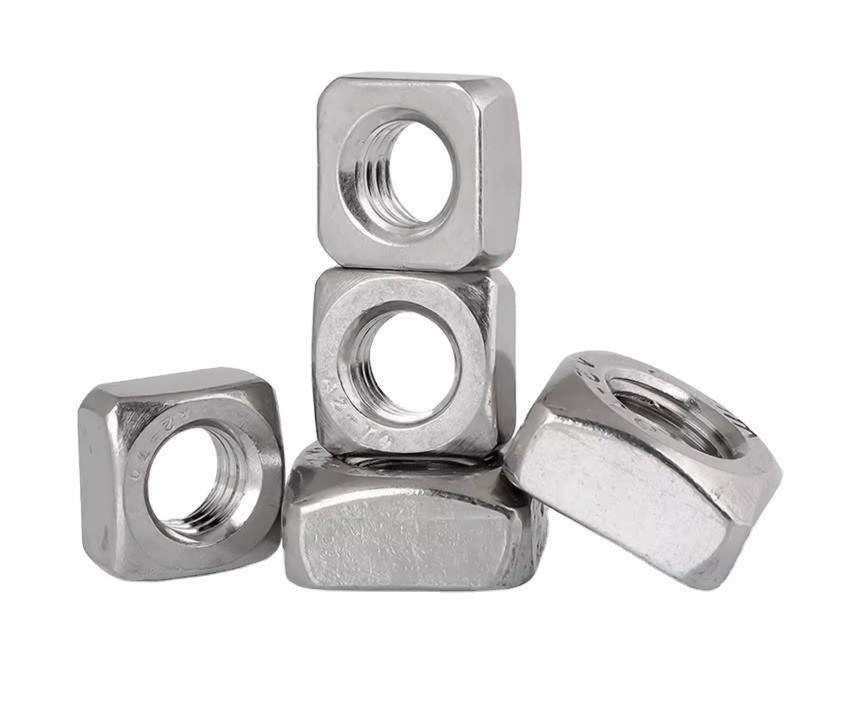 M3 M4 M5 M6 M8 M10 M12 304/316 Noix carrée en acier inoxydable pour l'industrie lourde des produits alimentaires et des boissons