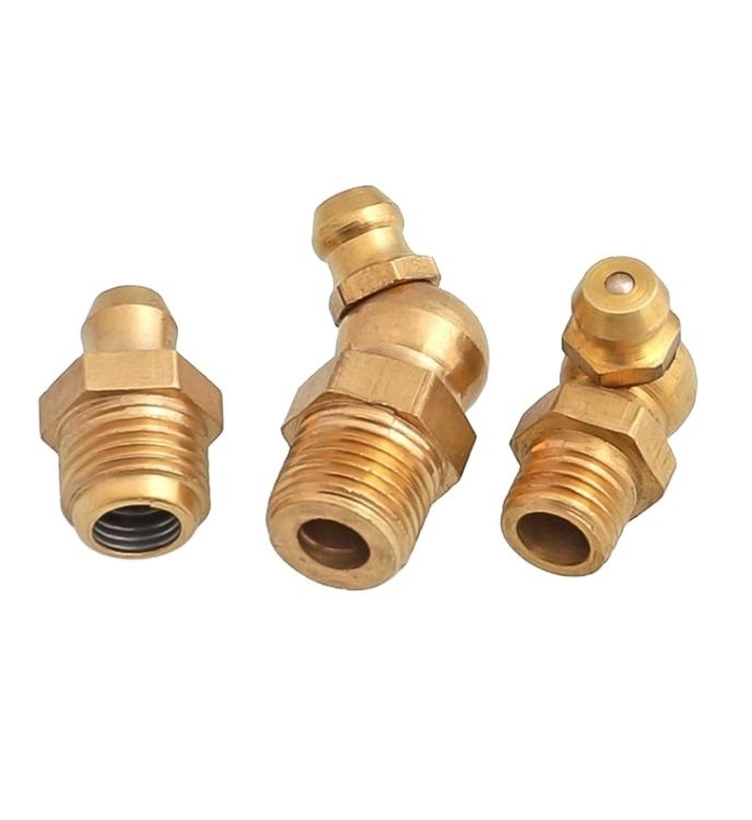 Connexion féminine 90 degrés Nipple Grease Adaptation pour le pistolet de graisse blanche buse et tuyau de graisse de taille personnalisée