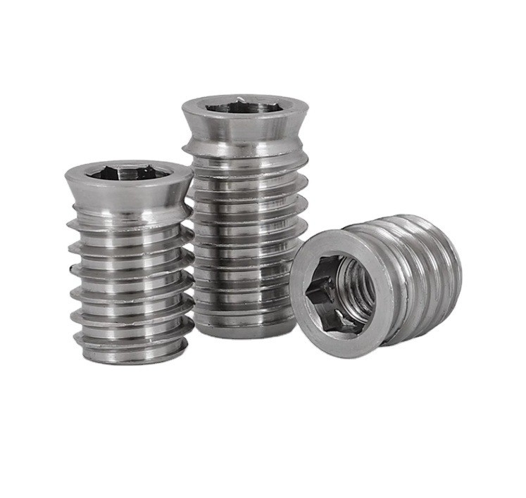 Noix d'insertion en bois à prise hexagonale en acier inoxydable 201/304/316 pour une durabilité
