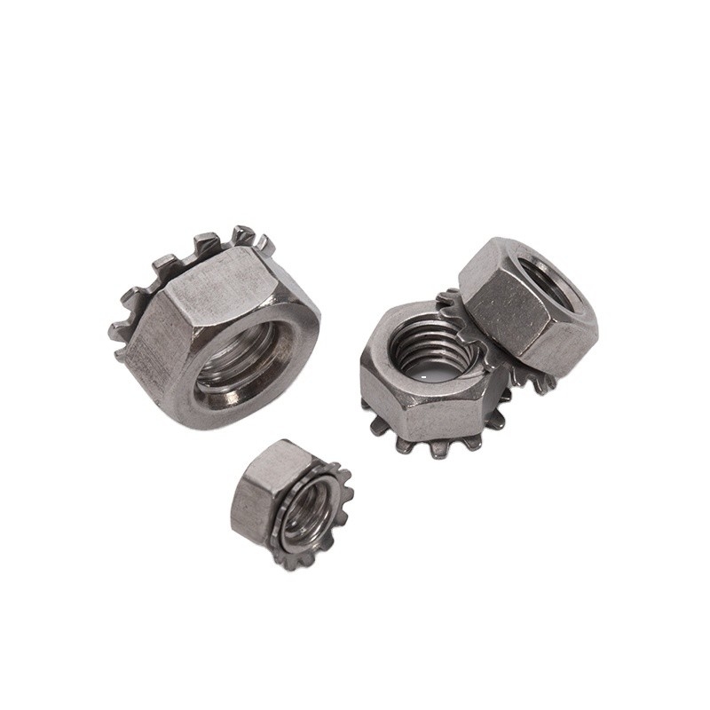 4-40 6-32 8-32 10-24 UNC ISO JIS Standard 18-8 en acier inoxydable Kep Noix externe de verrouillage des dents Noix impériale pour vos besoins