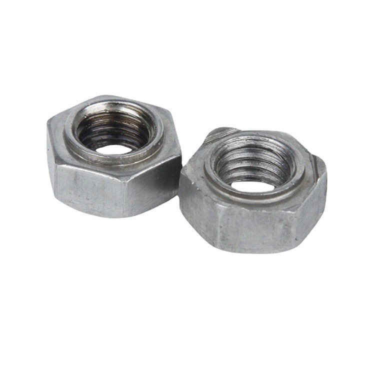 Système métrique de mesure de l'acier au carbone, projection de soudure par écrous, hexagone, soudure par écrous avec finition galvanisée et acier inoxydable