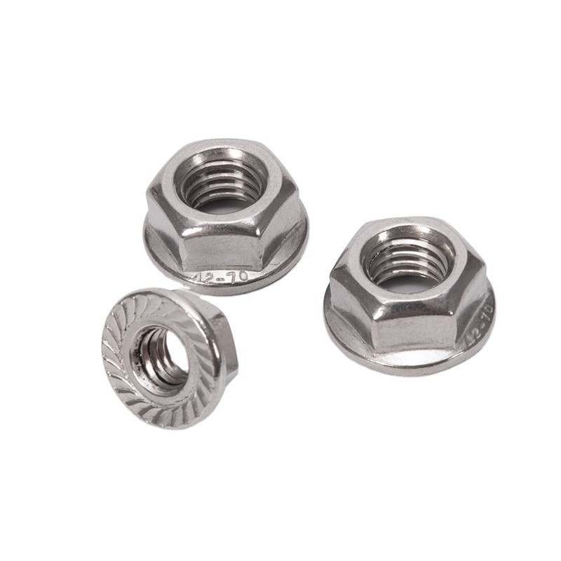 Système de mesure métrique Noix de flange serrée en acier au carbone M3 M4 M5 M6 M8 M10 M12 M16 M20 avec finition zincée