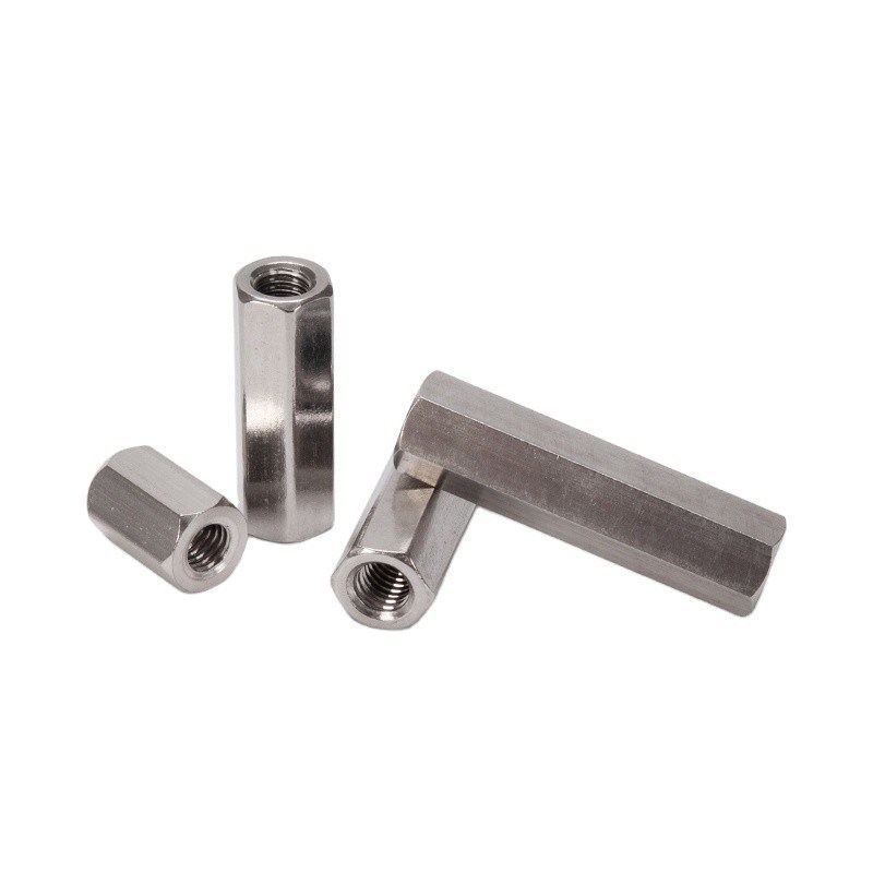 M3 M4 M5 M6 M8 M10 Finition d'oxyde noir Fil féminin droit à l'aide d'une écrousse à manches hexagonales longues en acier inoxydable 304